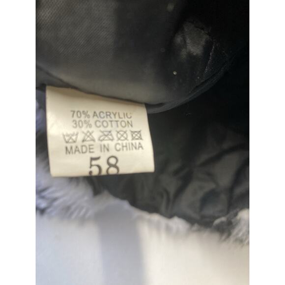 Vintage Retro Faux Fur Trapper Ski Pom Pom Winter Hat OS - Picture 5 of 8